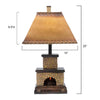 Stone Fireplace Lamp
