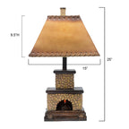 Stone Fireplace Lamp