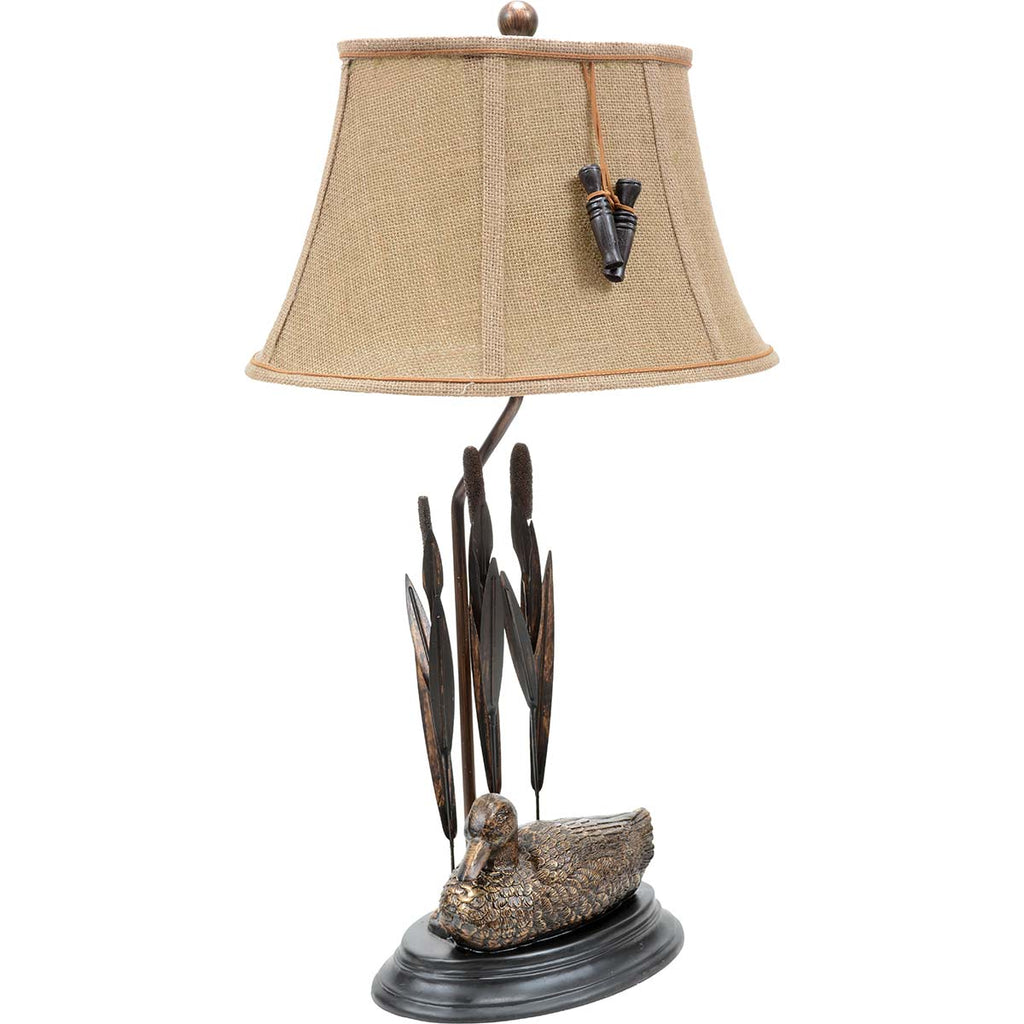 Duck with Reeds Table Lamp