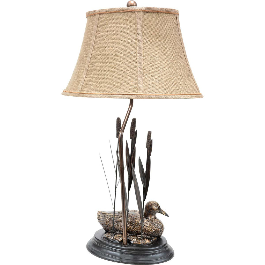 Duck with Reeds Table Lamp