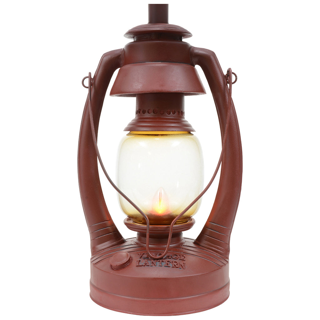 Vintage Red Lantern Table Lamp