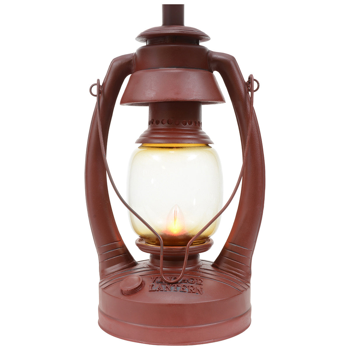 Vintage Red Lantern Table Lamp