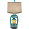 Turquoise Vintage Lantern Table Lamp
