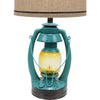 Turquoise Vintage Lantern Table Lamp