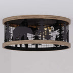 Bear Horizon Flush Mount Ceiling Light