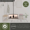 Wildlife Scene Silhouette Ceiling Fan Light