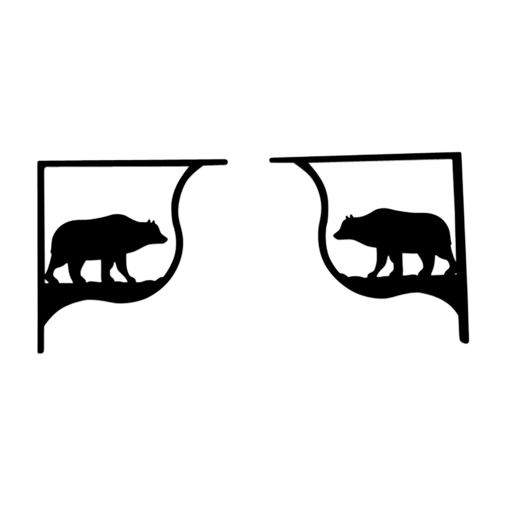 Bear Shelf Brackets Pair