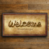 Personalized Welcome Rope Framed Canvas