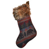 Cabin Bear Christmas Stocking