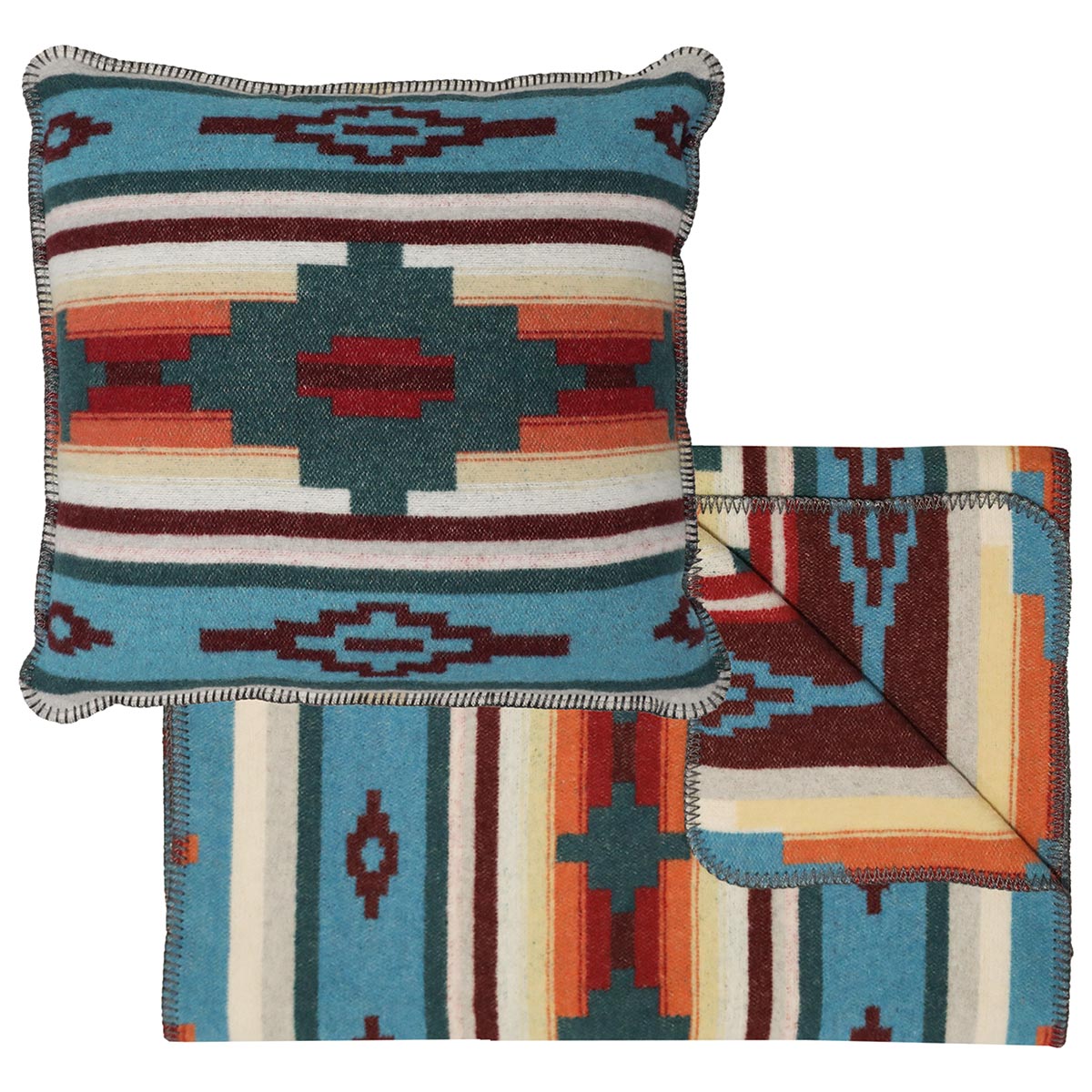 Crystal Creek III Bed Scarf & Pillow Set - Queen