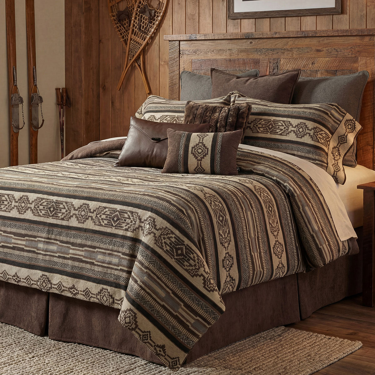 Heavenly Espresso Tailored Bedskirt - Twin