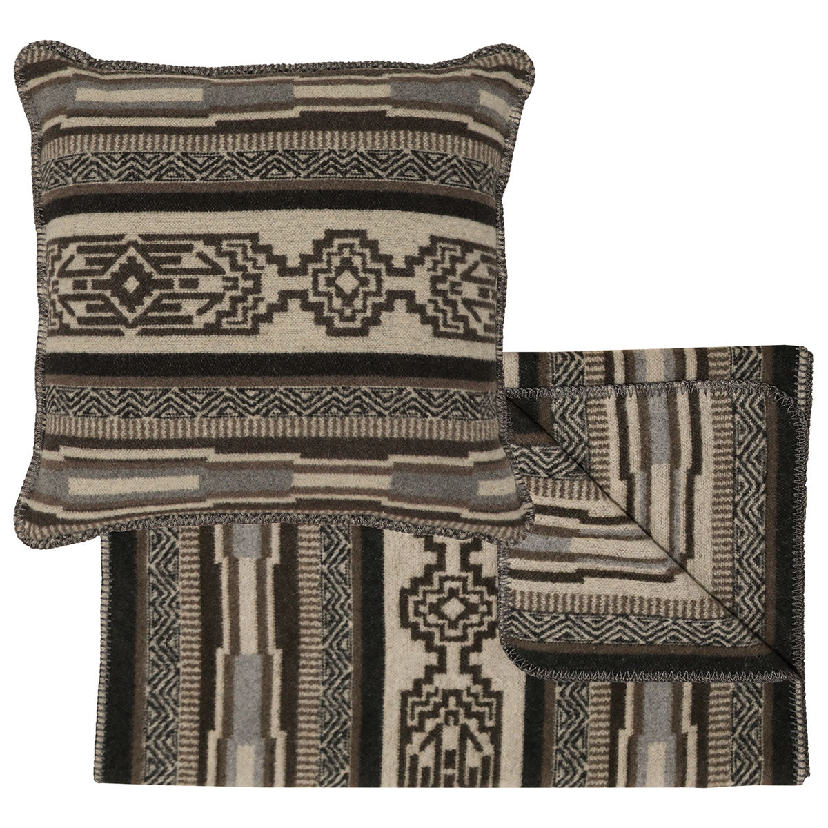 Lodge Lux II Bed Scarf & Pillow Set - King