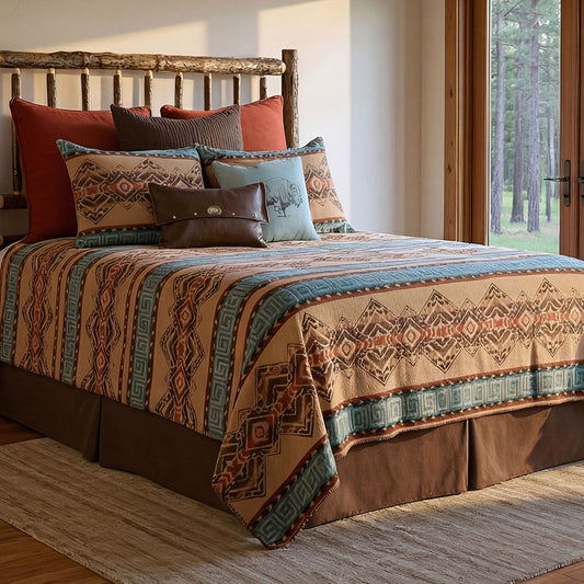 Bison Ridge III Bedspread - Super Queen
