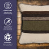 Sage Valley Striped Pillow