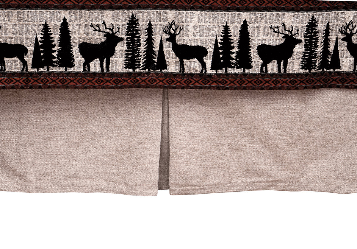 Lazy Lodge Bedskirt - Twin