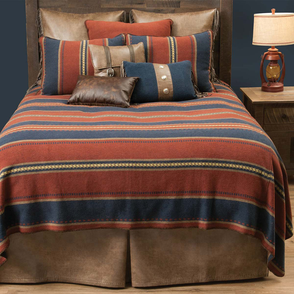 Timber Trails Fringed Pillow