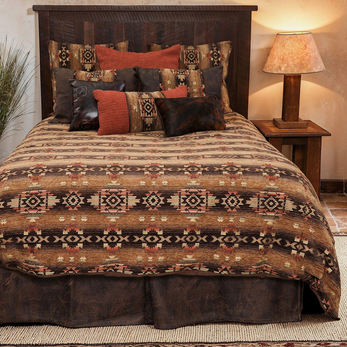 Hitchin' Post Desert Bedskirt - Twin