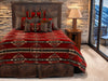 Gallop Claret Duvet Set - Super Queen