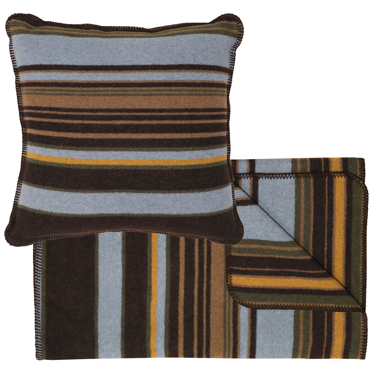 Hudson Earth Bed Scarf & Pillow Set - Queen