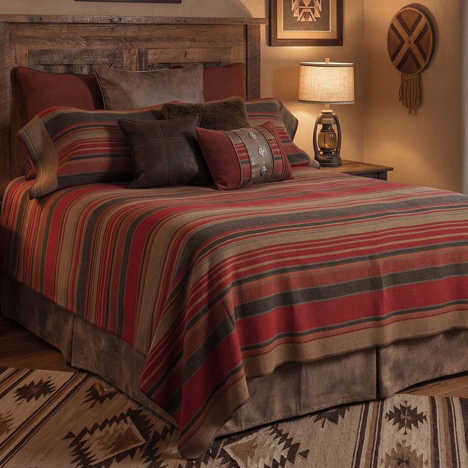 Hudson Garnet Bedspread - Super King