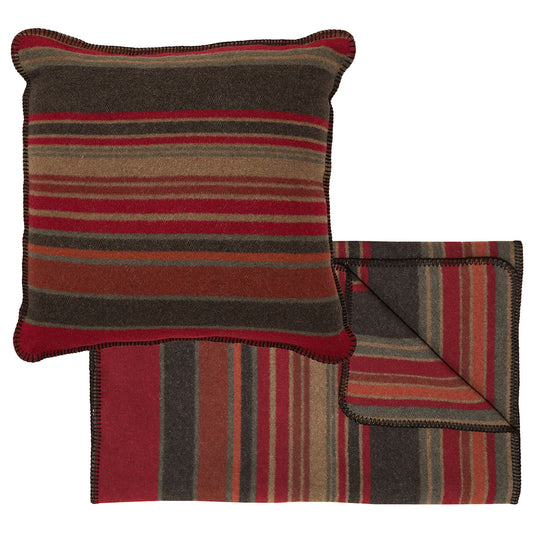 Hudson Garnet Bed Scarf & Pillow Set - King