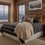 Summit Trail Onyx Duvet Cover - Cal King