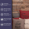 Deer Head Silhouette Linen Pillow - Natural