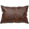 Timberlake Maple Leather Lumbar Pillow - Leather Back