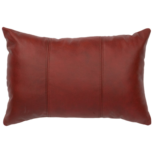 Painted Sky Red Cowhide Pillow