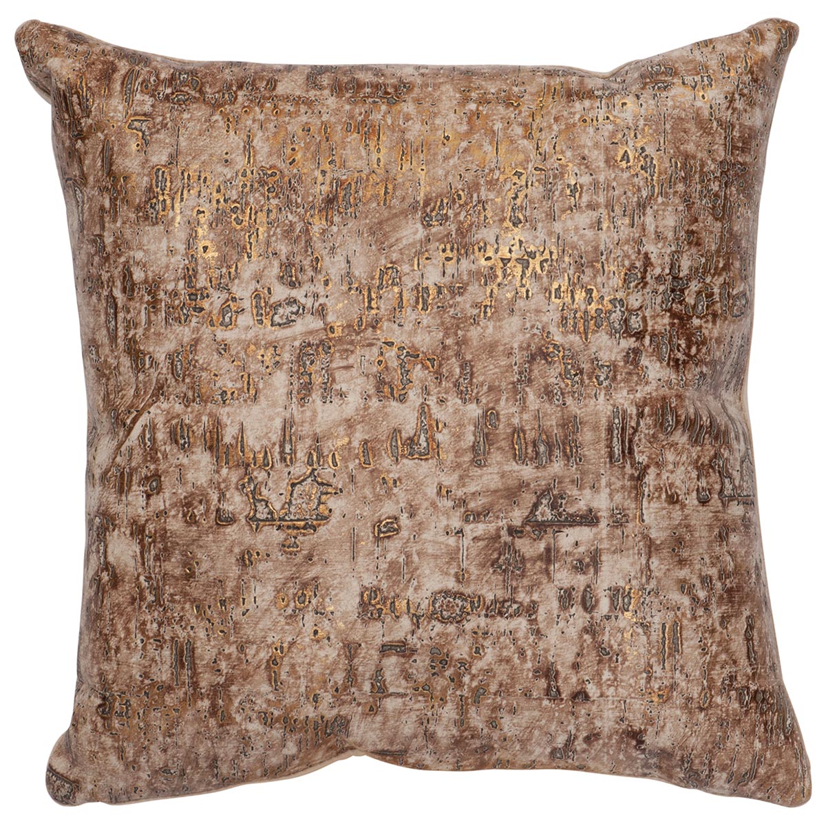 Allure Leather Pillow - Fabric Back