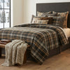 Torque Tan Leather & Antler Button Square Pillow - Fabric Back