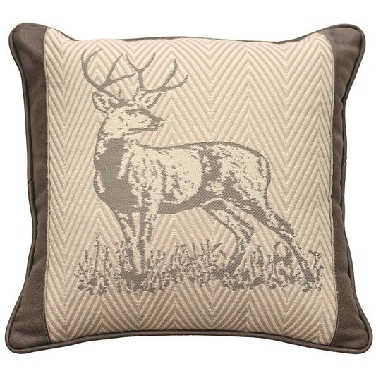 Prince Leather Square Pillow