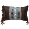 Chief Joseph Leather Rectangle Pillow