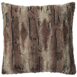 Pewter Fox Faux Fur Square Pillow