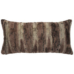 Pewter Fox Faux Fur Rectangle Pillow