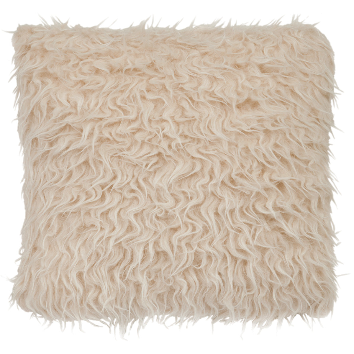 Mongolian Faux Fur Square Pillow