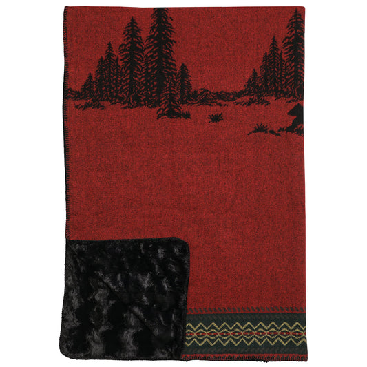 Wooded River Bear Premier Throw