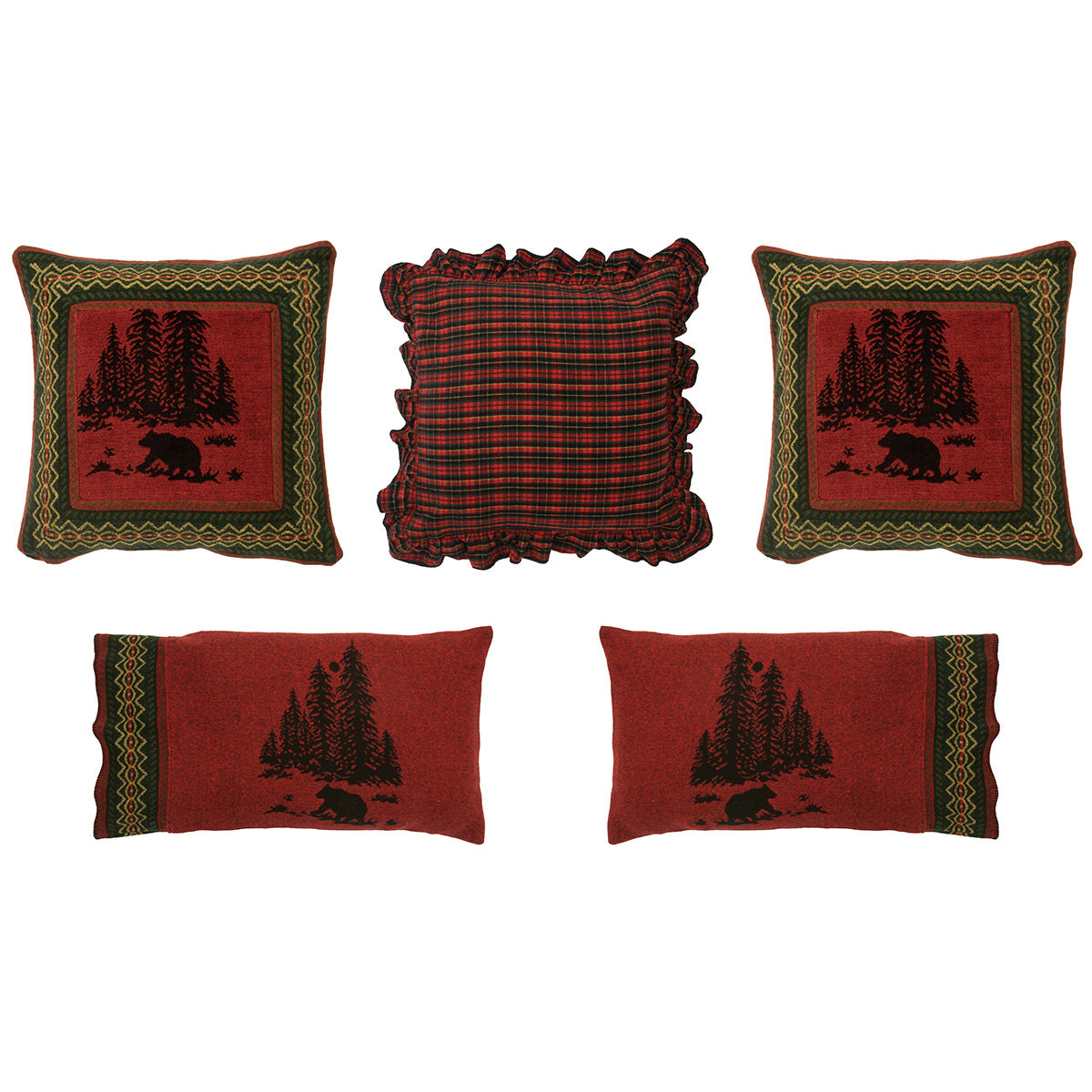 Wooded River Bear 5 Value Bed Set - Queen