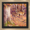 Autumn Deer Personalized Framed Canvas - Small