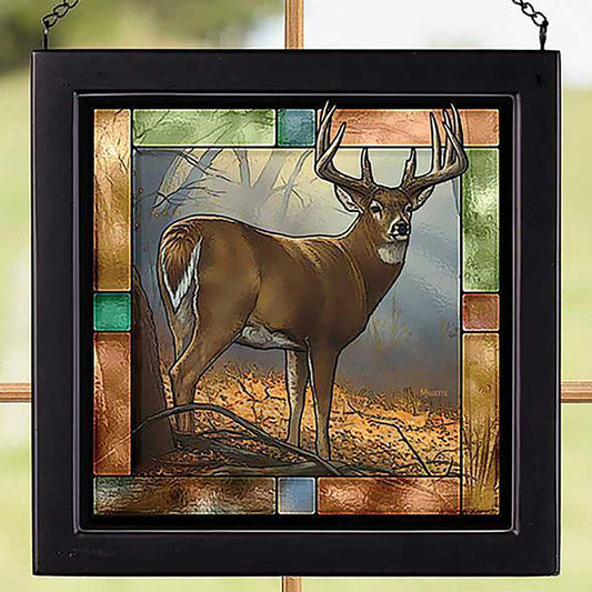 Whitetail Deer Stained Glass Art