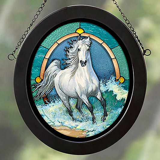Surf Stallion Stained Glass Art