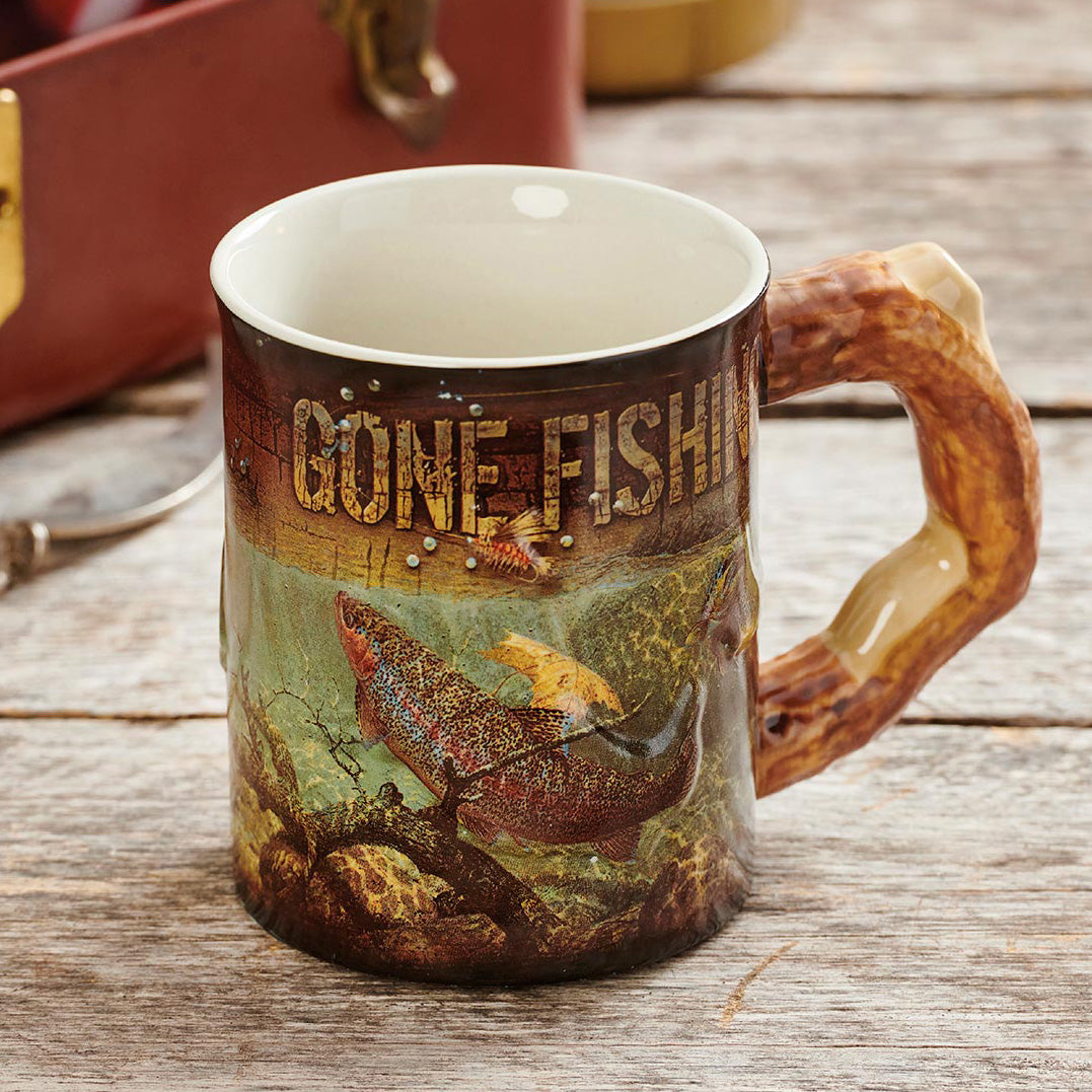 Gone Fishing Mug - Set of 2