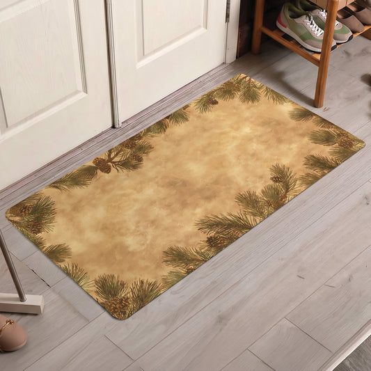 Pinecone Haven Floor Mat