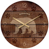 Bear Time Personalized Wall Clock