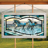 Horse Love Stained Glass Art