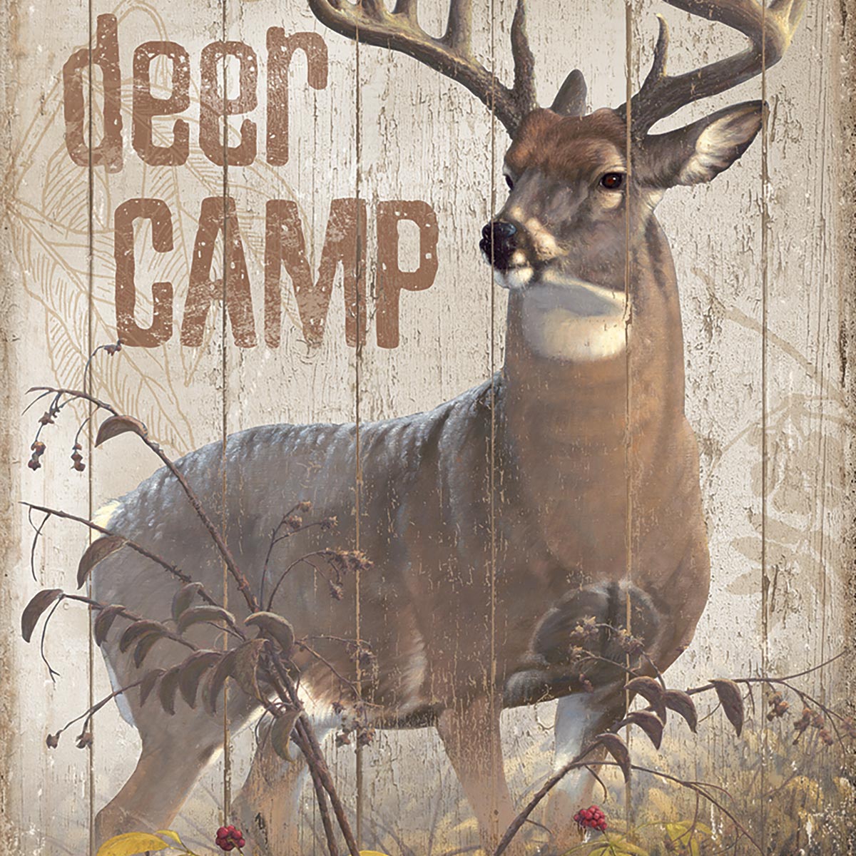 Deer Camp Wall Sign