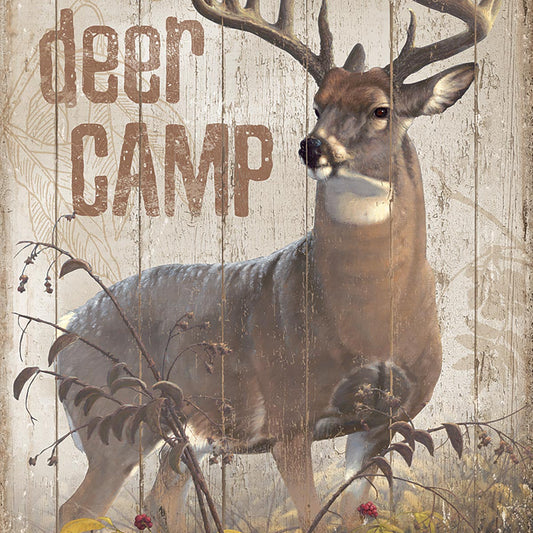 Deer Camp Wall Sign
