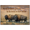 Bison Tracks Wall Sign