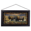Golden Bison Stained Glass Art
