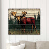 Evergreen Moose Pallet Sign